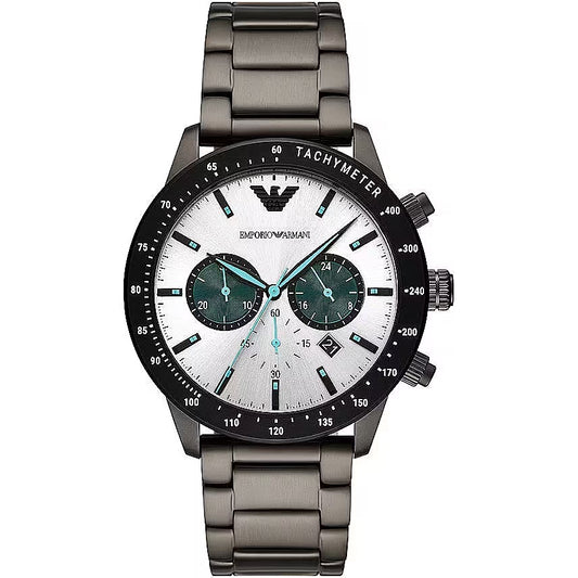 Emporio Armani Elegant Steel Chronograph Men's Timepiece