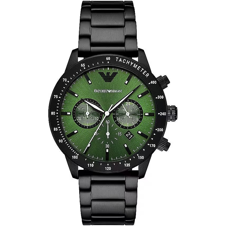 Emporio Armani Sleek Steel Chronograph Men's Watch