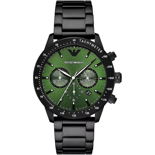 Emporio Armani Sleek Steel Chronograph Men's Watch